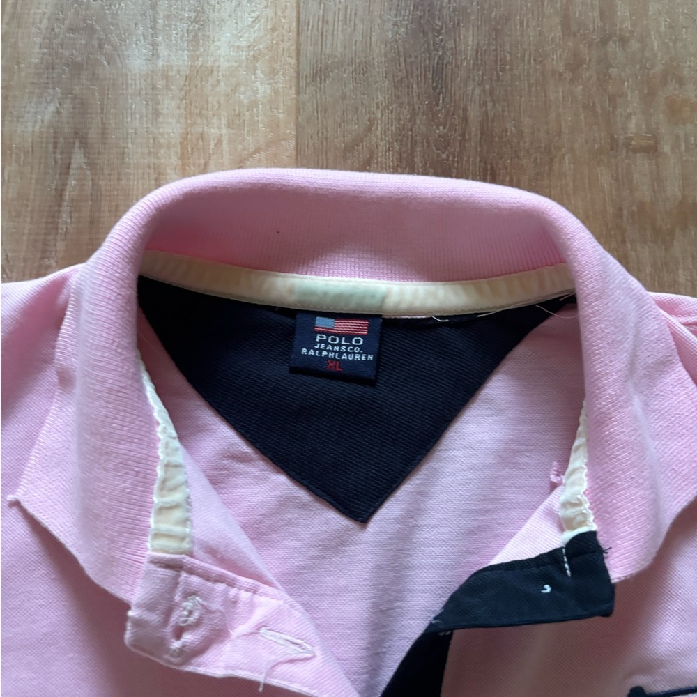 Y2k Women’s Polo Ralph Lauren baby pink short sleeve polo - small - Picture 2 of 5